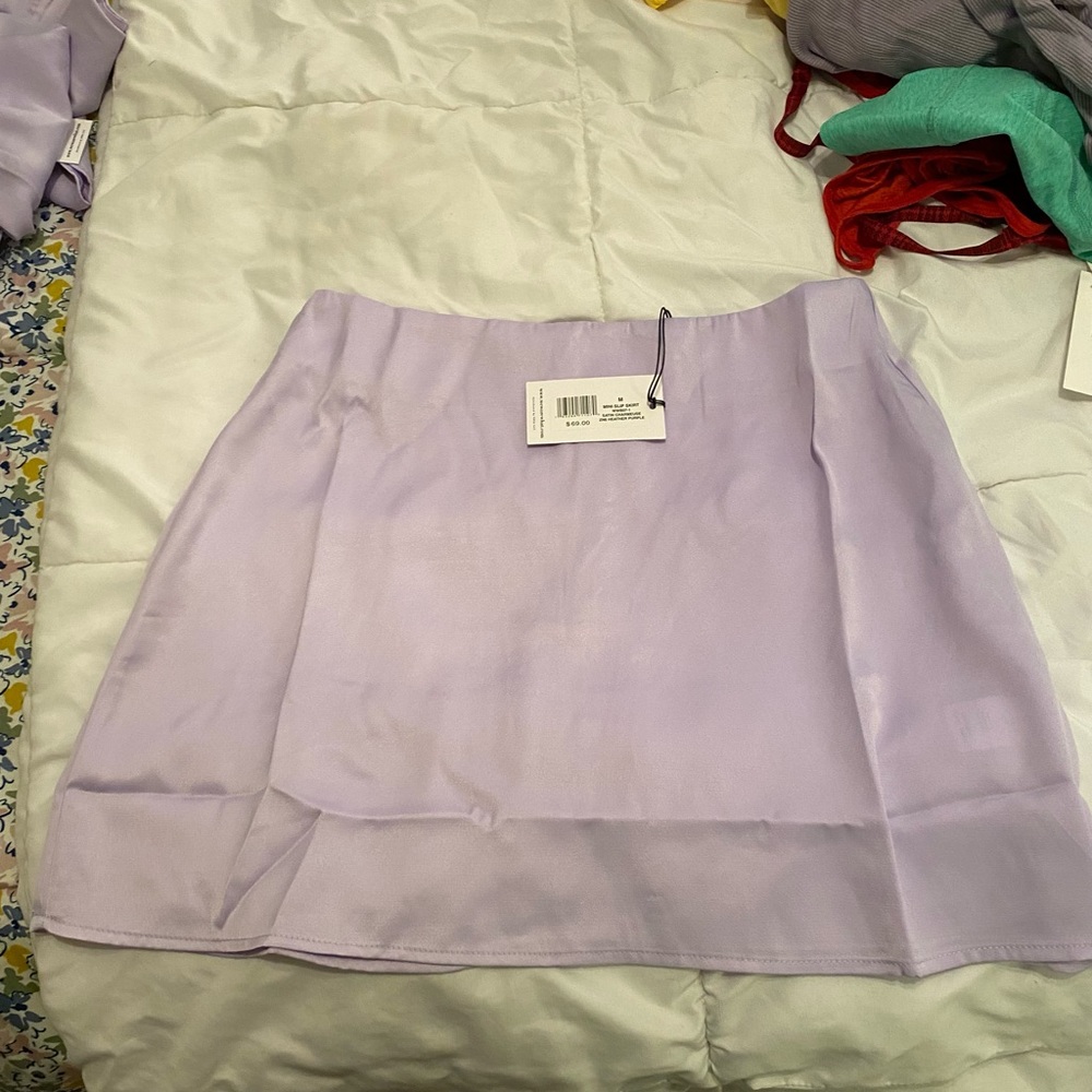 New with tags size M we wore what satin charmeuse skirt